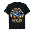 Hotrod Heaven Muscle Car Garage Usa Car T-Shirt - Novelty Apparel Unisex - T-Shirt, Sweatshirt, Hoodie