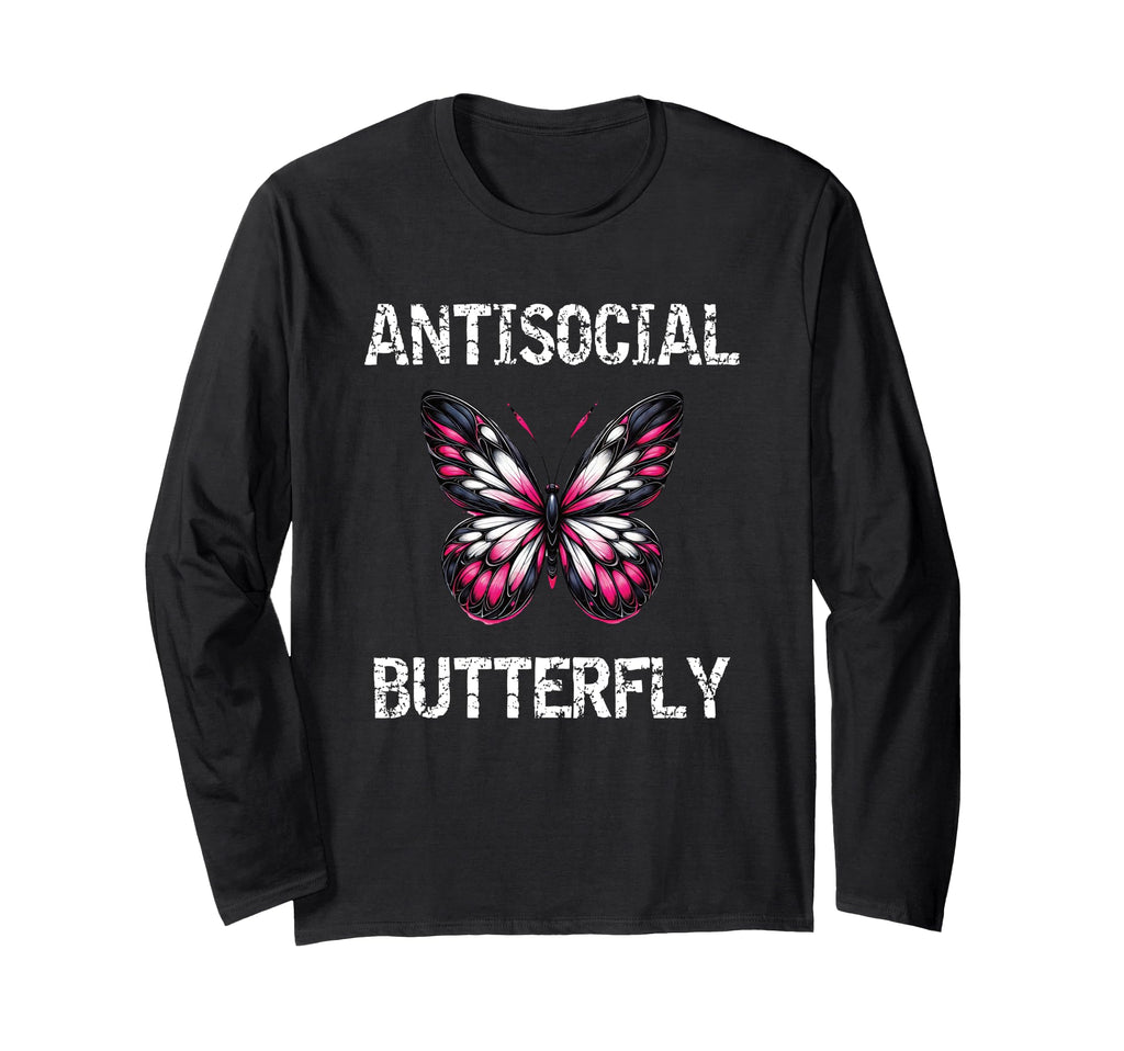 Antisocial Butterfly Introvert Teen T-Shirt - Streetwear Style Men Women - T-Shirt, Sweatshirt, Hoodie