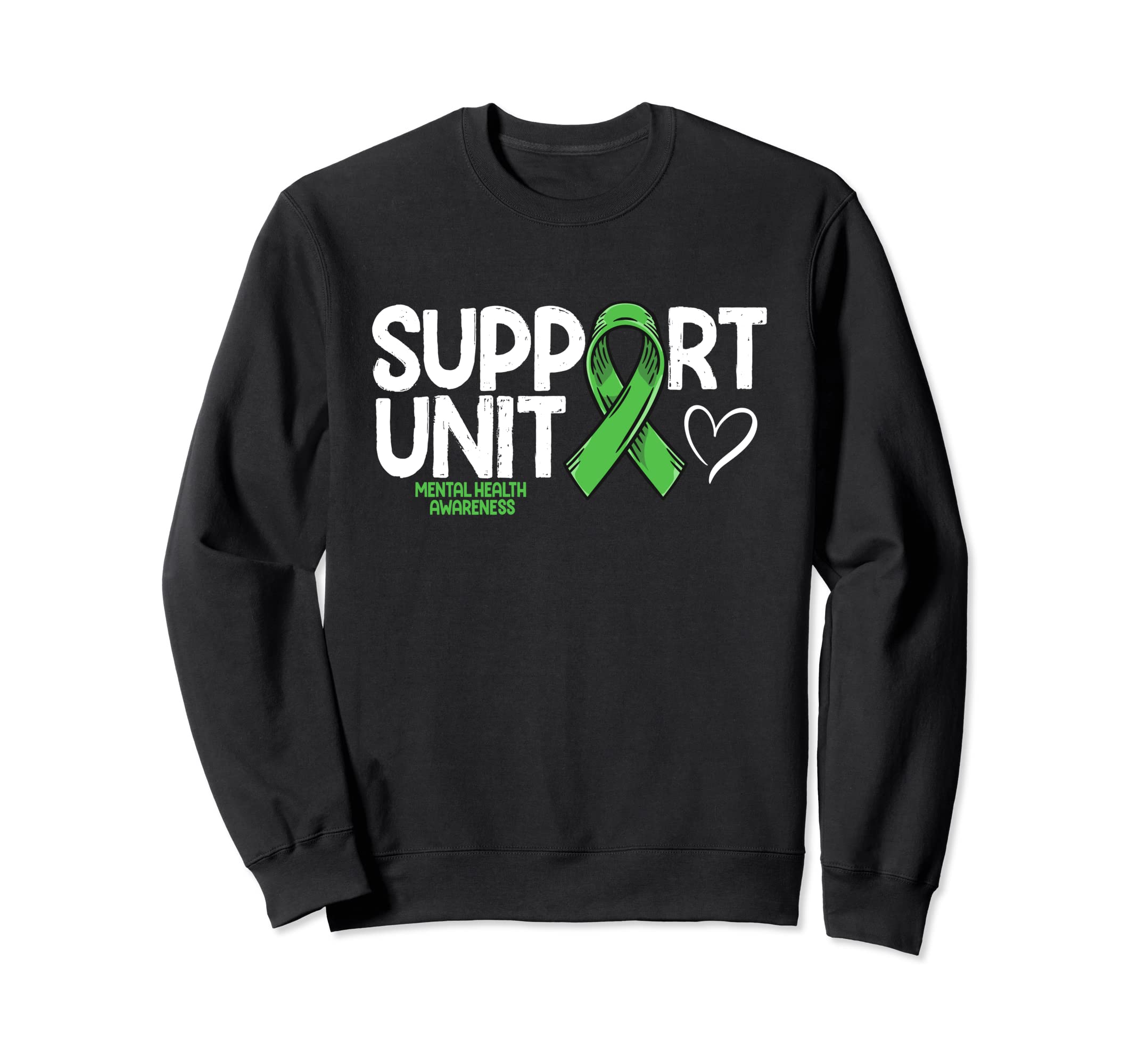 Mental Health Ribbon Support Unit Sweatshirt - Trendy Graphic Unisex - T-Shirt, Sweatshirt, Hoodie