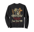Motorcycle Biker Jesus Faith Sweatshirt - Aesthetic Graphic Unisex - T-Shirt, Sweatshirt, Hoodie