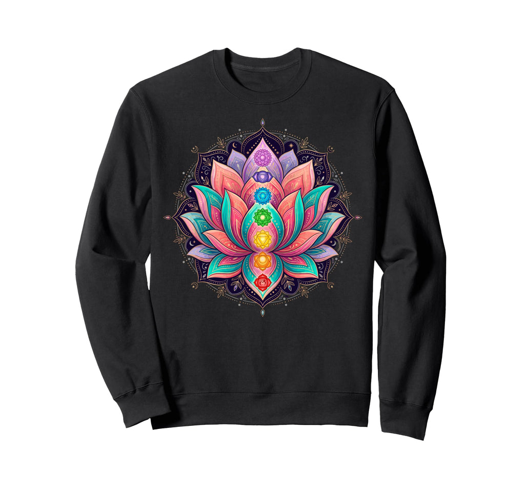 Yoga Meditation Spiritual Chakra Sweatshirt - Minimalist Print Men Women - T-Shirt, Sweatshirt, Hoodie