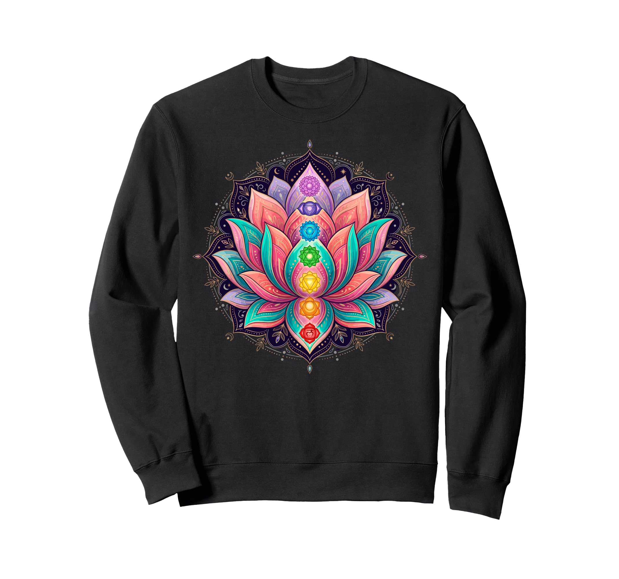 Yoga Meditation Spiritual Chakra Sweatshirt - Minimalist Print Men Women - T-Shirt, Sweatshirt, Hoodie