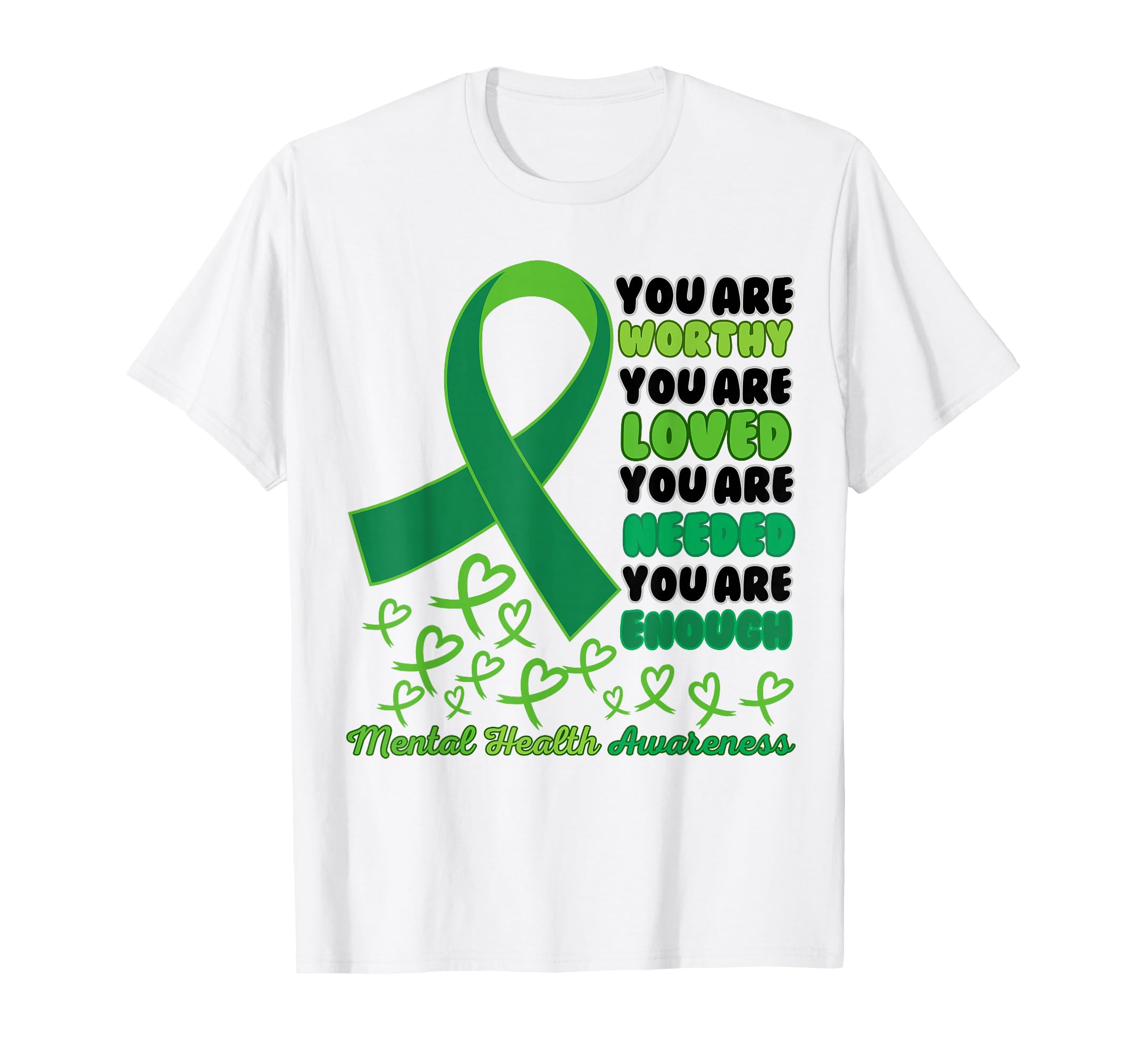 Motivational Support Warrior Mental T-Shirt - Custom Art Print Unisex - T-Shirt, Sweatshirt, Hoodie