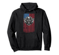 Us Flag American Motorcycle Biker Hoodie - Minimalist Print Unisex - T-Shirt, Sweatshirt, Hoodie