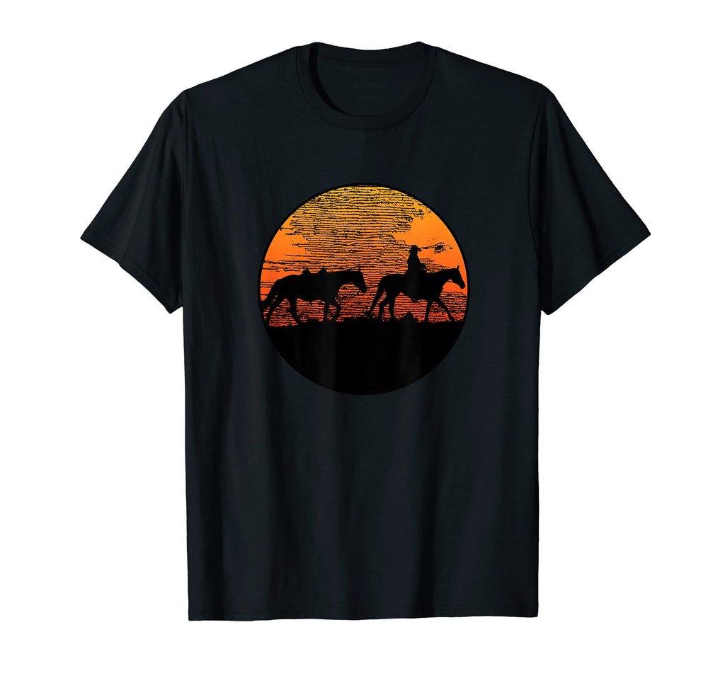 Western Horse Cowboy T-Shirt - Custom Art Print for Adults - T-Shirt, Sweatshirt, Hoodie