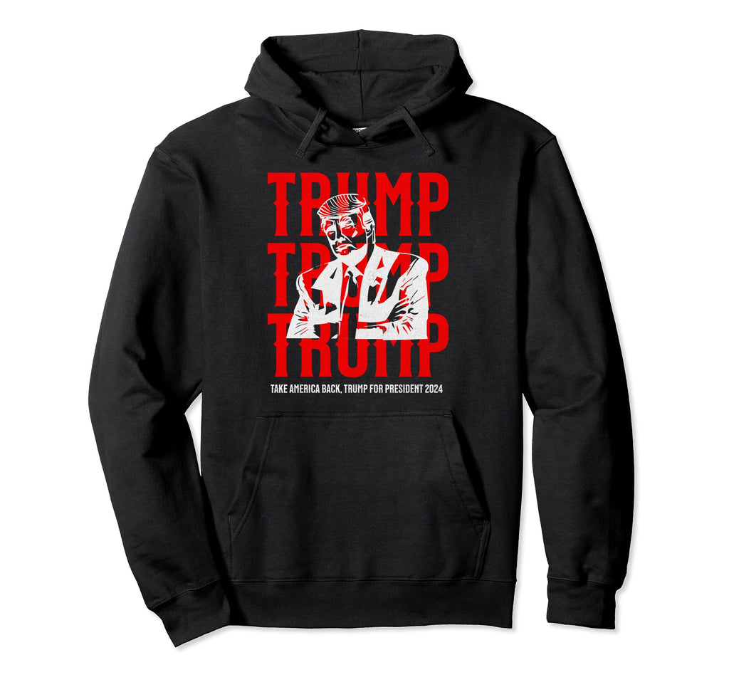Trump Take America Back 2024 Western Hoodie - Streetwear Style Unisex - T-Shirt, Sweatshirt, Hoodie
