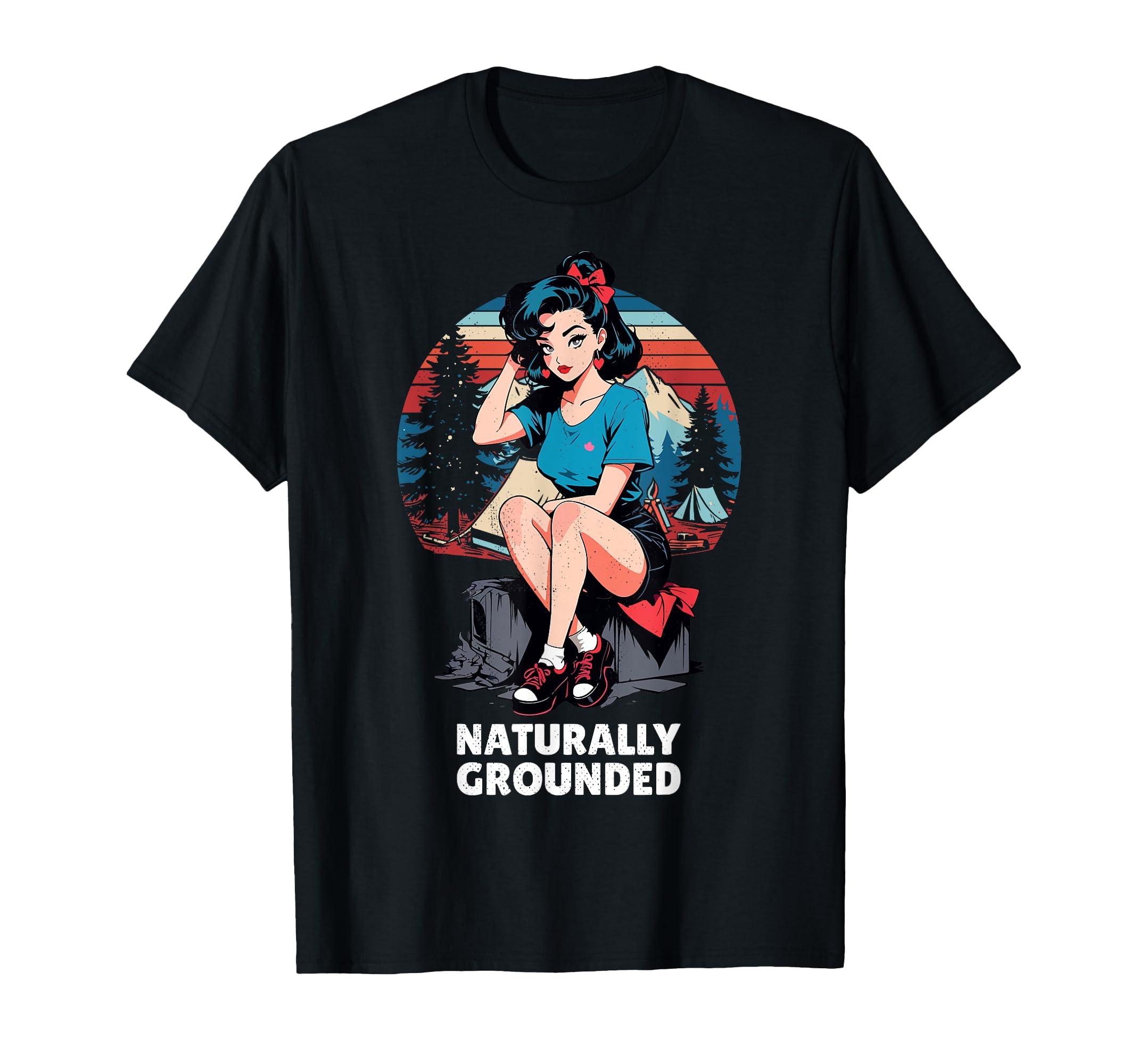 Pinup Nature Naturally Grounded T-Shirt - Custom Art Print Unisex - T-Shirt, Sweatshirt, Hoodie