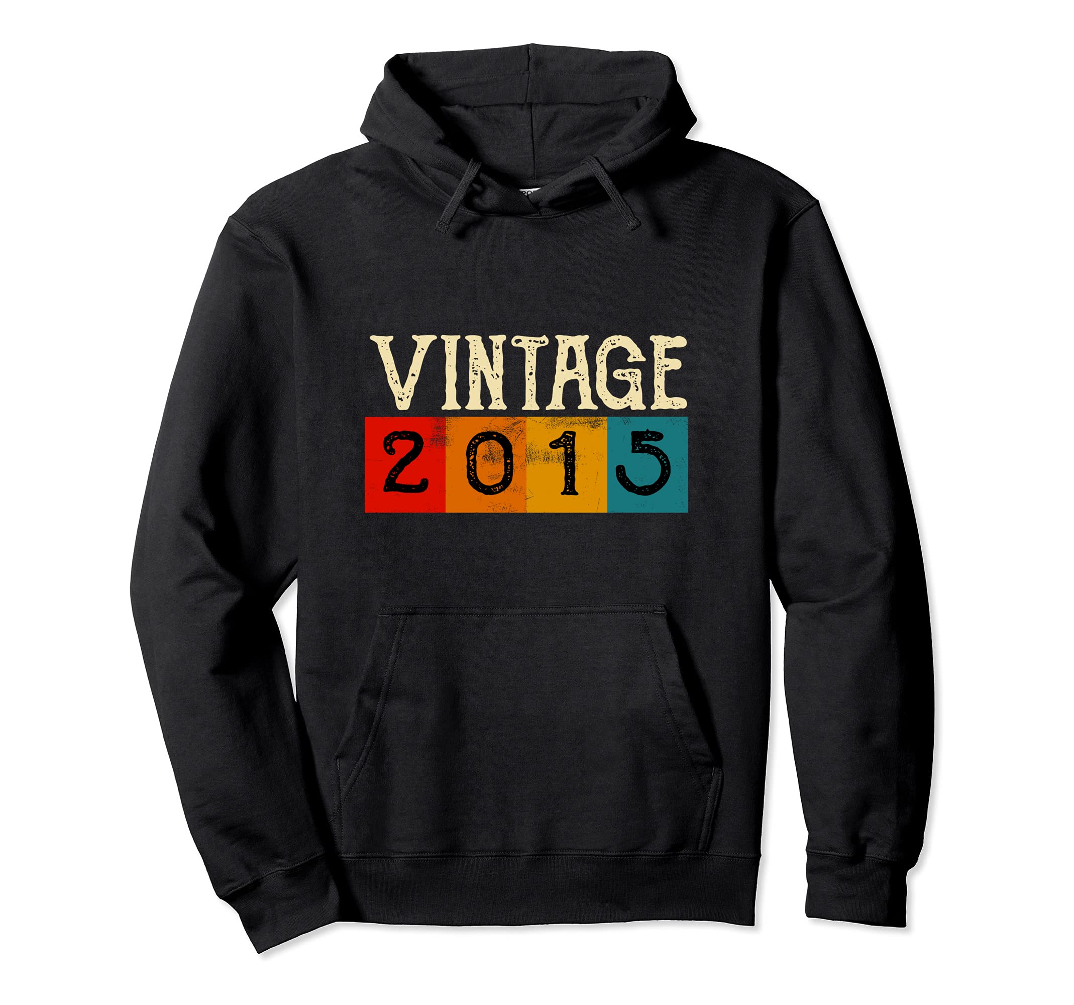 2015 Distressed Hoodie - Novelty Apparel Unisex - T-Shirt, Sweatshirt, Hoodie