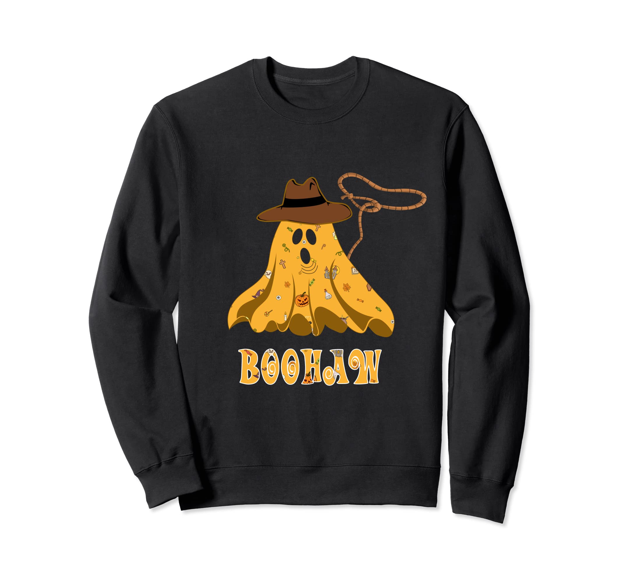 Halloween Western Boohaw Ghost Funny Sweatshirt - Graphic Print Men Women - T-Shirt, Sweatshirt, Hoodie
