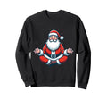 Meditation Santa Yoga Pose Relaxing Sweatshirt - Graphic Print for Adults - T-Shirt, Sweatshirt, Hoodie