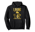 Biker Skull Motorcycle Funny Biker Hoodie - Fun Novelty Design for Adults - T-Shirt, Sweatshirt, Hoodie