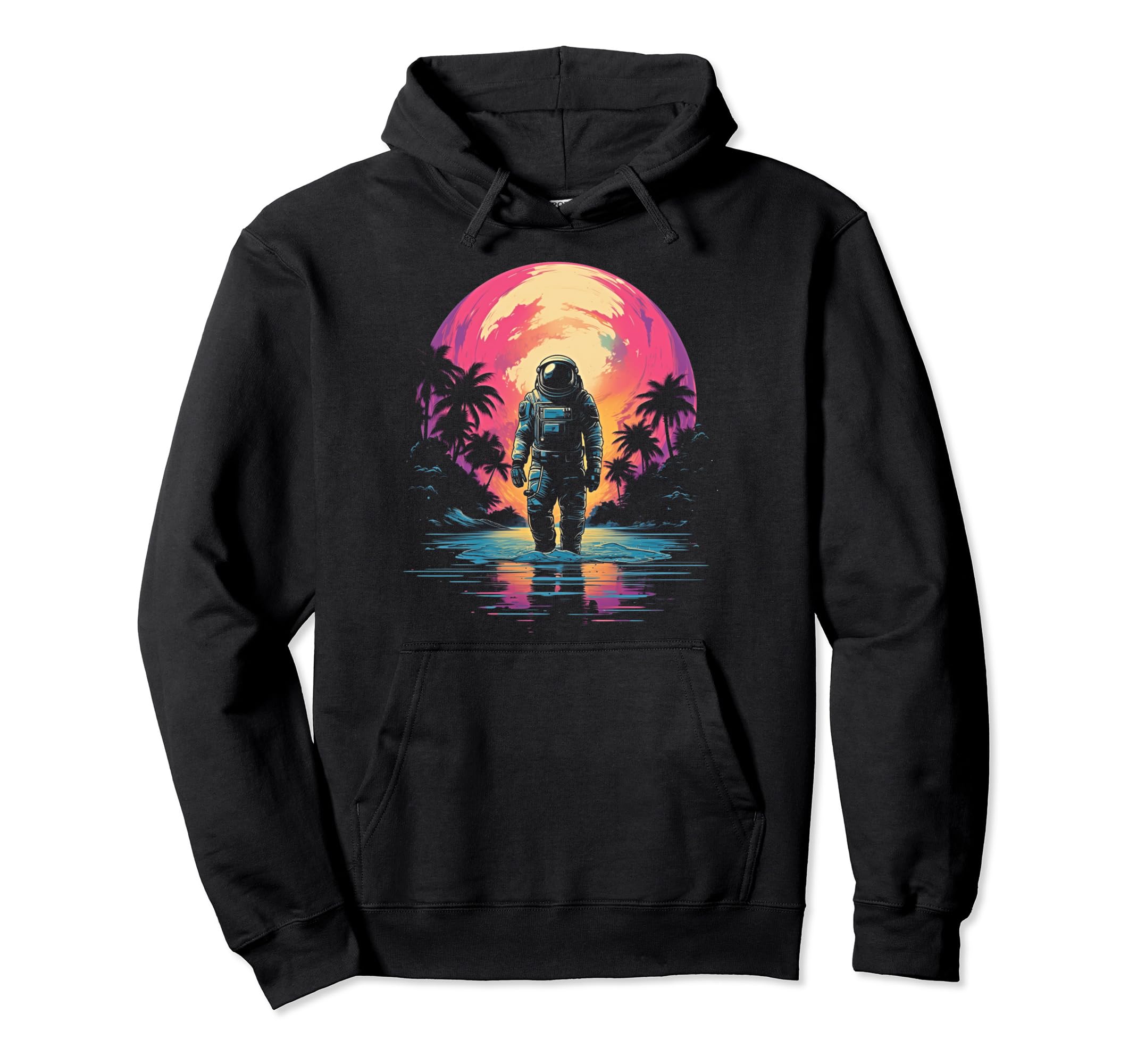 Synthwave Astronaut Cyberpunk 80S Sci Fi 13 Hoodie - Trendy Graphic Unisex - T-Shirt, Sweatshirt, Hoodie