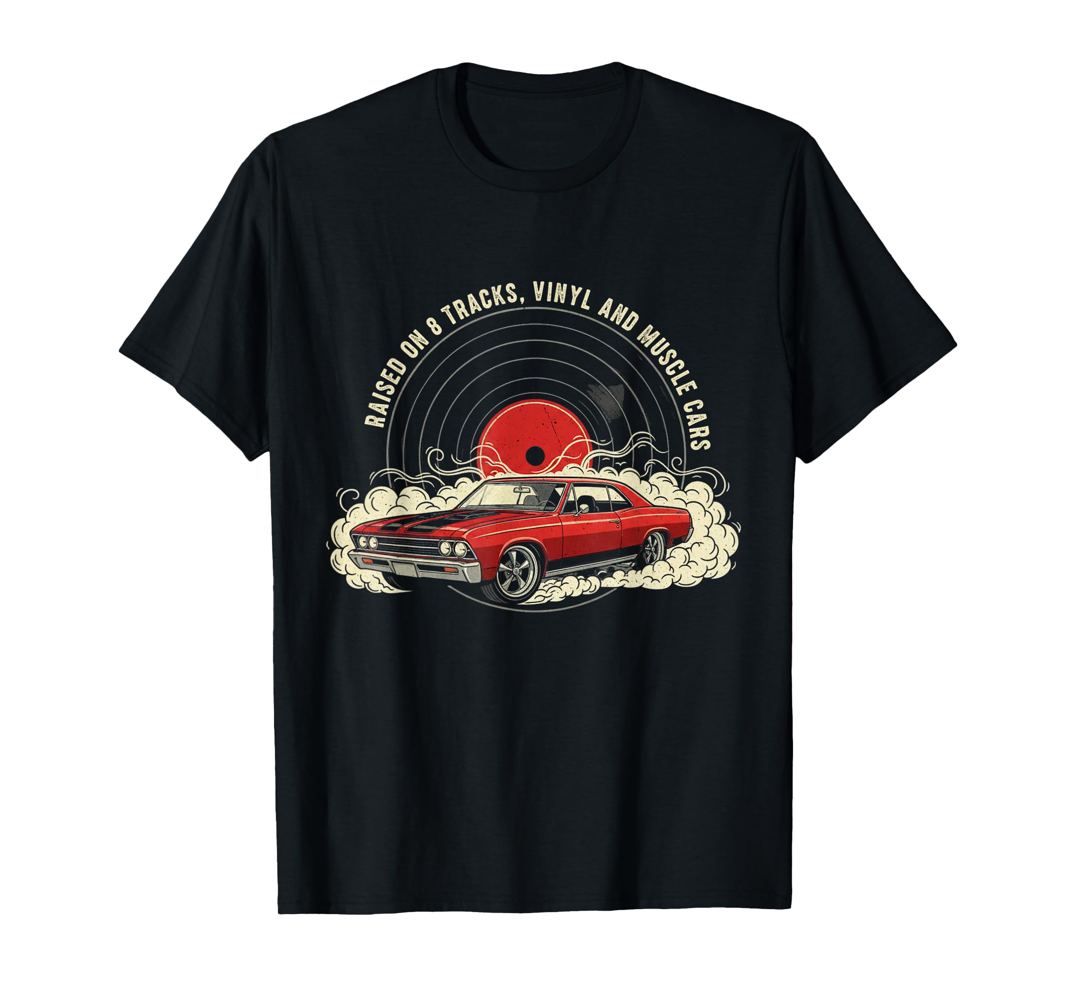 Raised Vinyl And V8S 67 Chevelle Lover T-Shirt - Novelty Apparel Men Women - T-Shirt, Sweatshirt, Hoodie