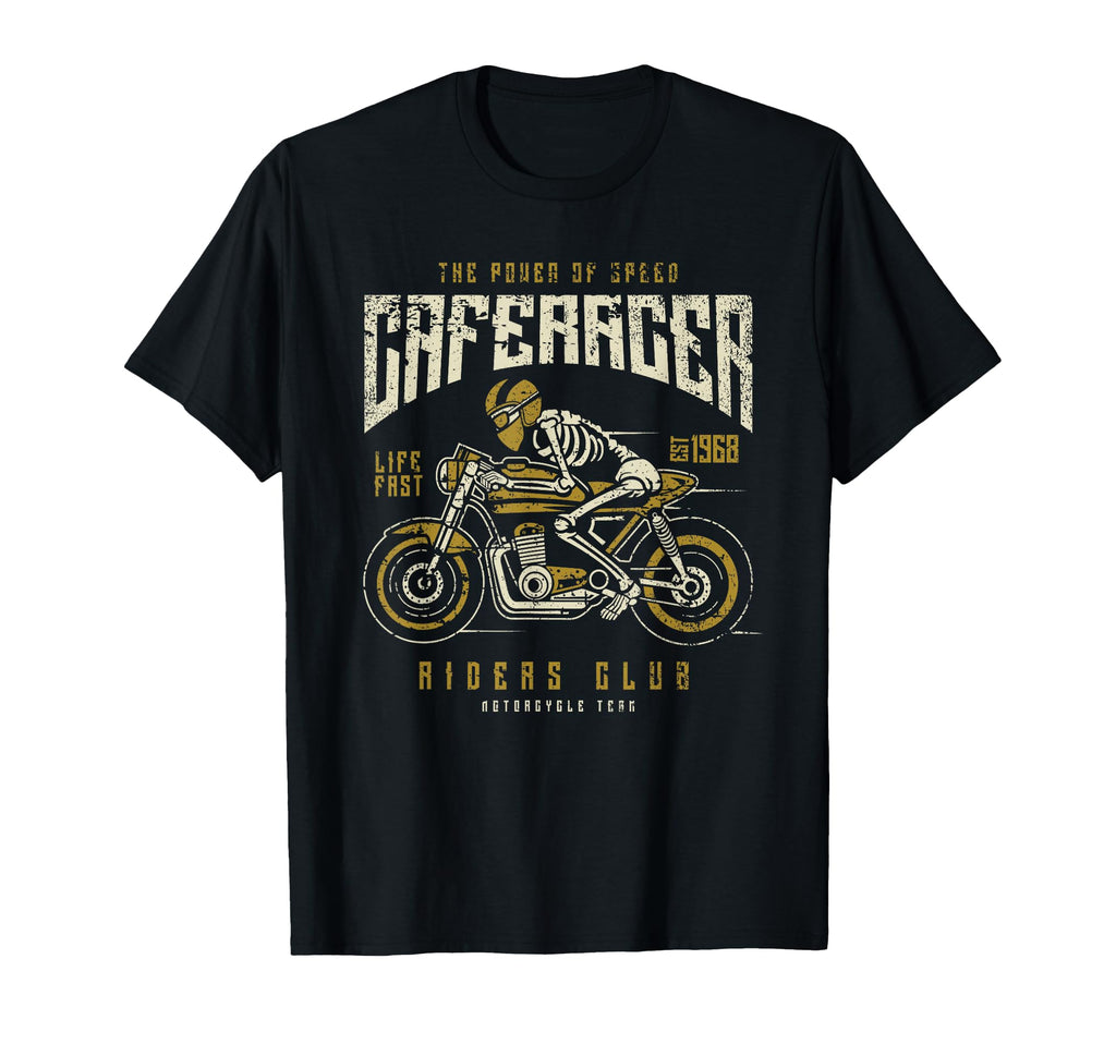 Cafe Racer Motorcycle Race T-Shirt - Aesthetic Graphic Unisex - T-Shirt, Sweatshirt, Hoodie