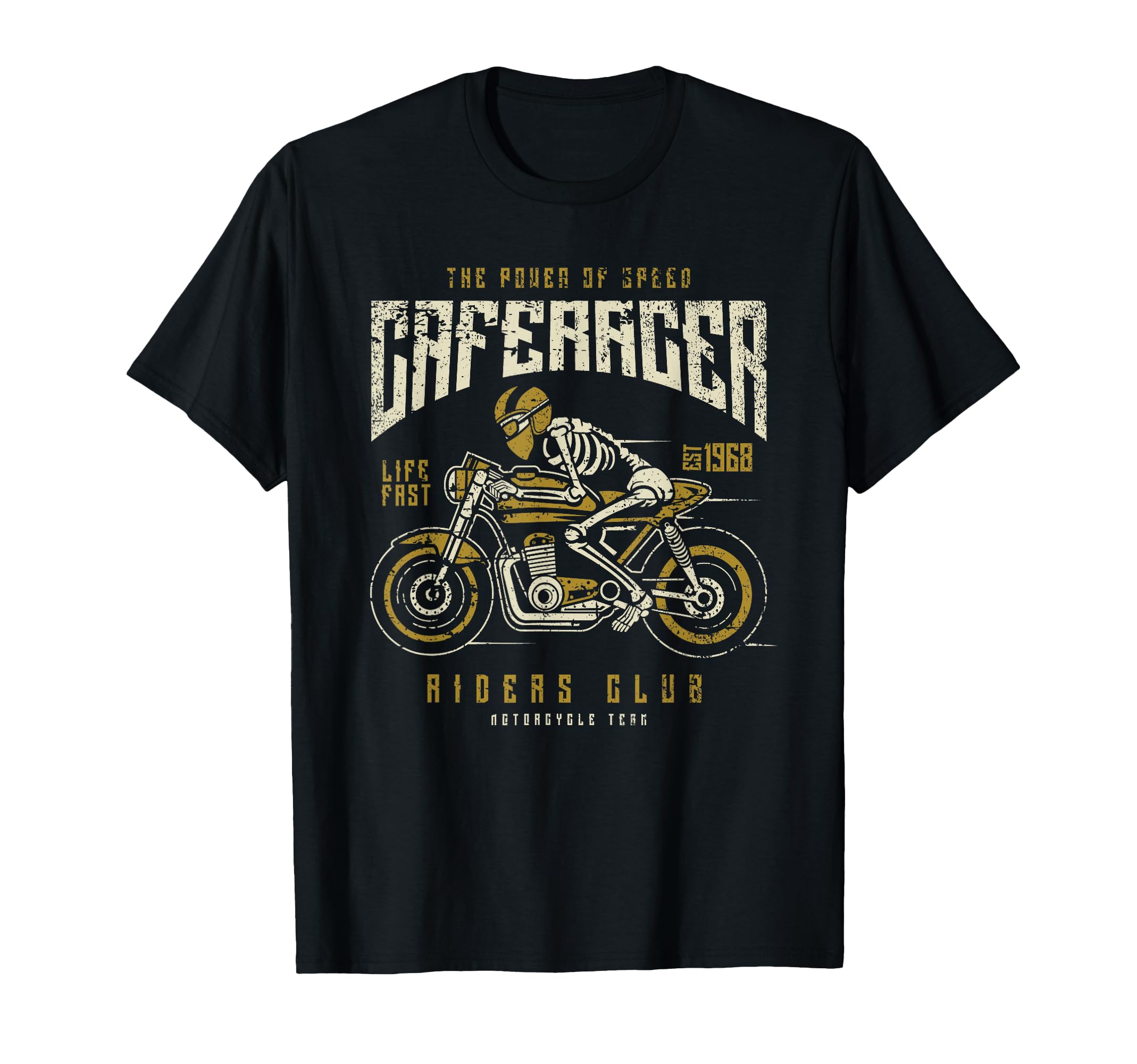 Cafe Racer Motorcycle Race T-Shirt - Aesthetic Graphic Unisex - T-Shirt, Sweatshirt, Hoodie