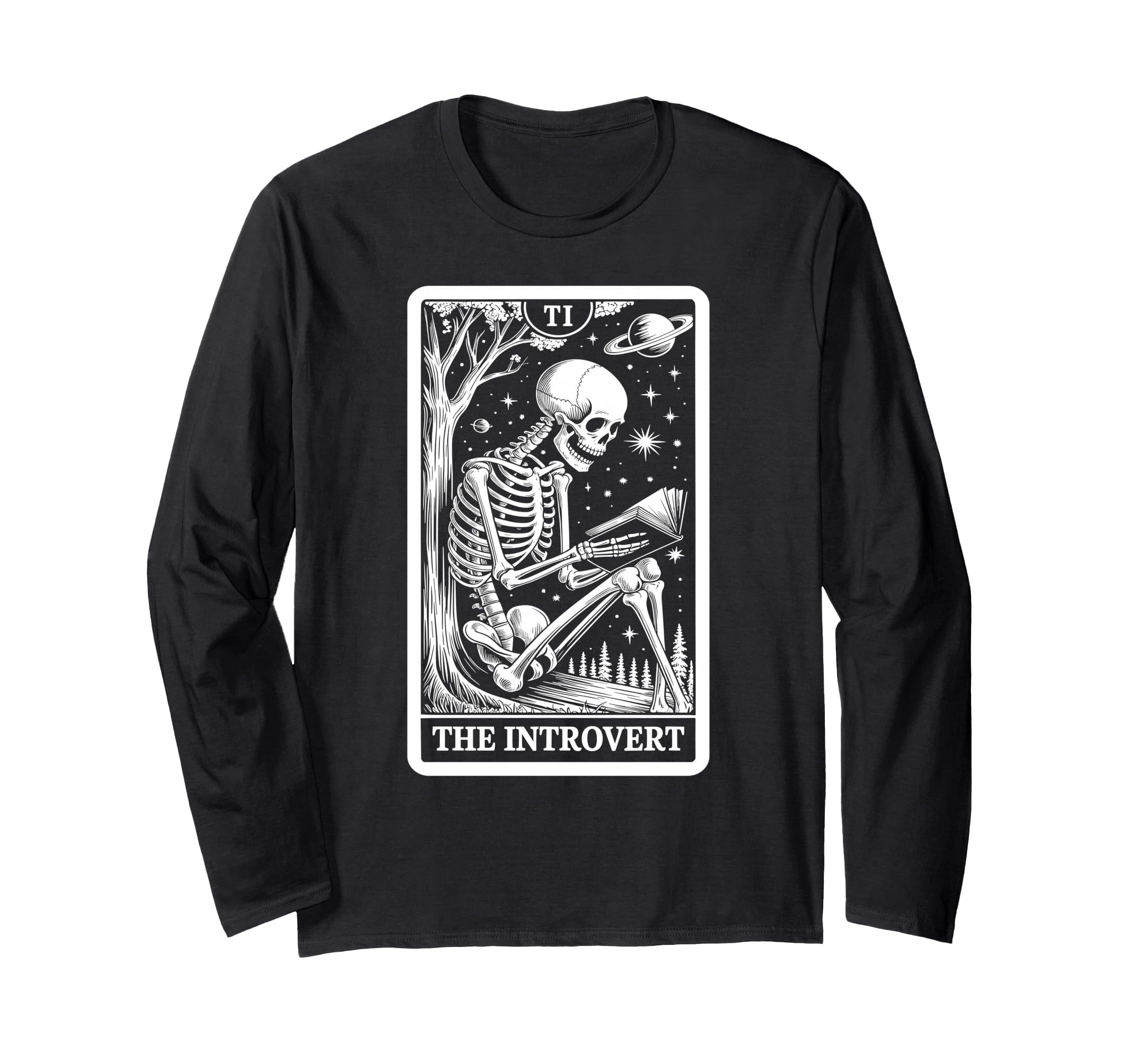 Introvert Tarot Indoorsy Antisocial T-Shirt - Trendy Graphic Men Women - T-Shirt, Sweatshirt, Hoodie