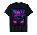 1980S 1990S Retrowave City Skyline Car T-Shirt - Novelty Apparel Unisex - T-Shirt, Sweatshirt, Hoodie