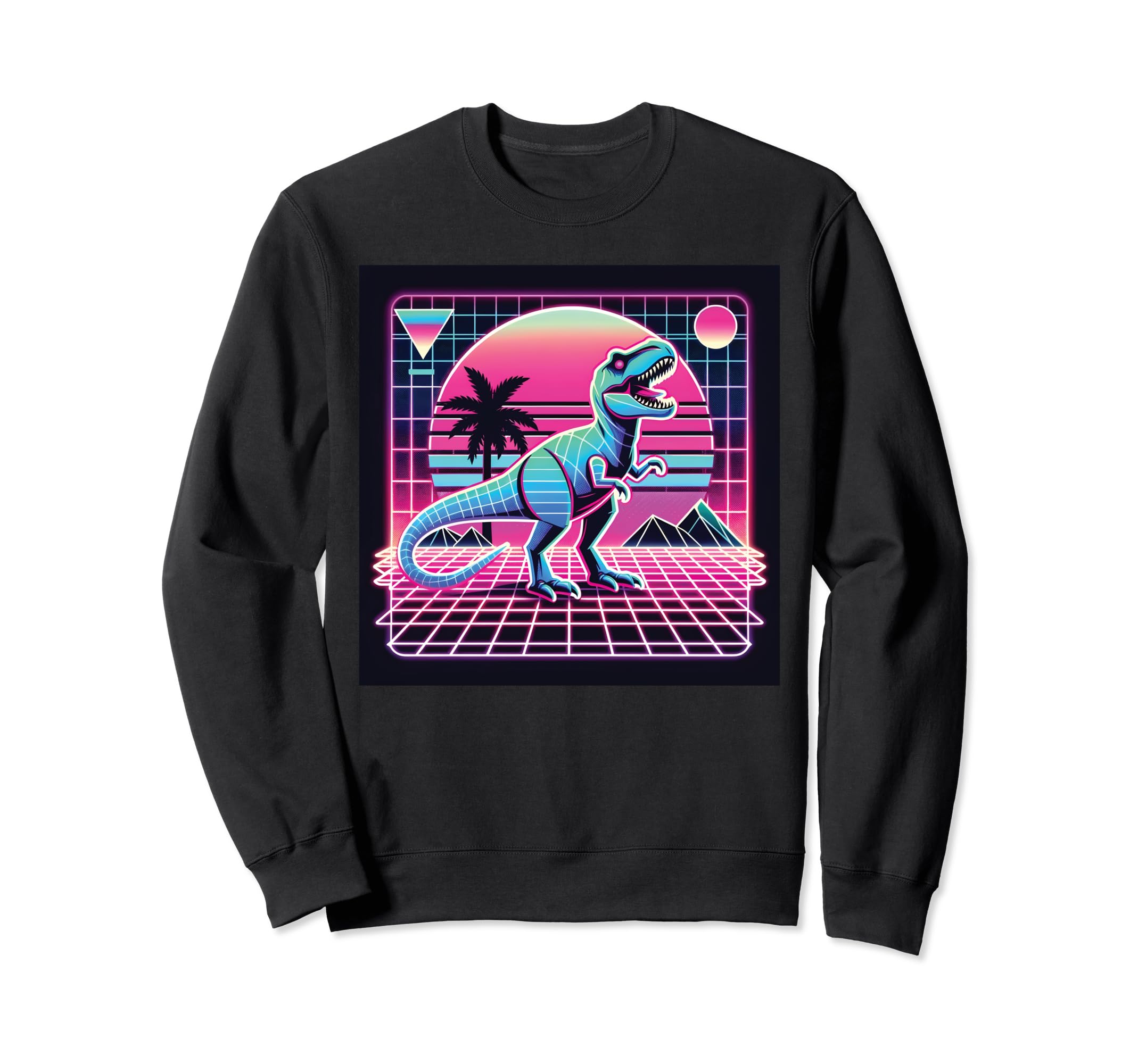 Retrowave Synthwave Aesthetic Sweatshirt - Trendy Graphic Men Women - T-Shirt, Sweatshirt, Hoodie