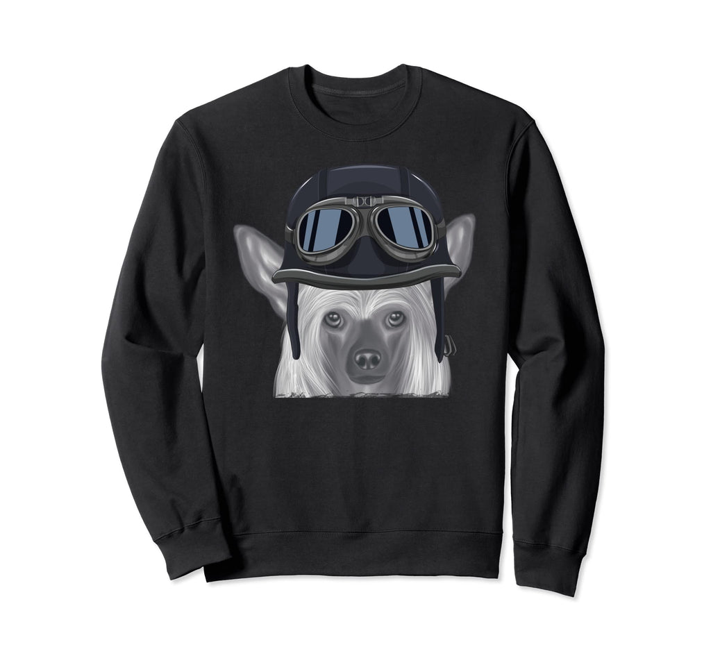 Chinese Crested Wearing Sweatshirt - Fun Novelty Design Men Women - T-Shirt, Sweatshirt, Hoodie