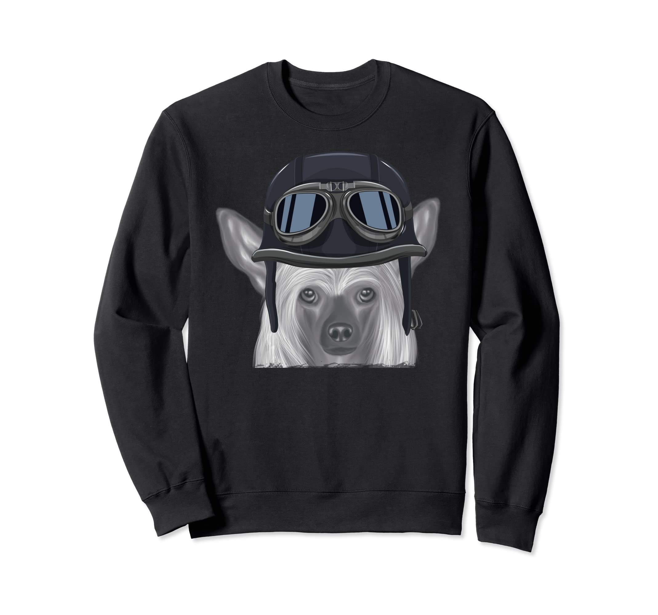 Chinese Crested Wearing Sweatshirt - Fun Novelty Design Men Women - T-Shirt, Sweatshirt, Hoodie