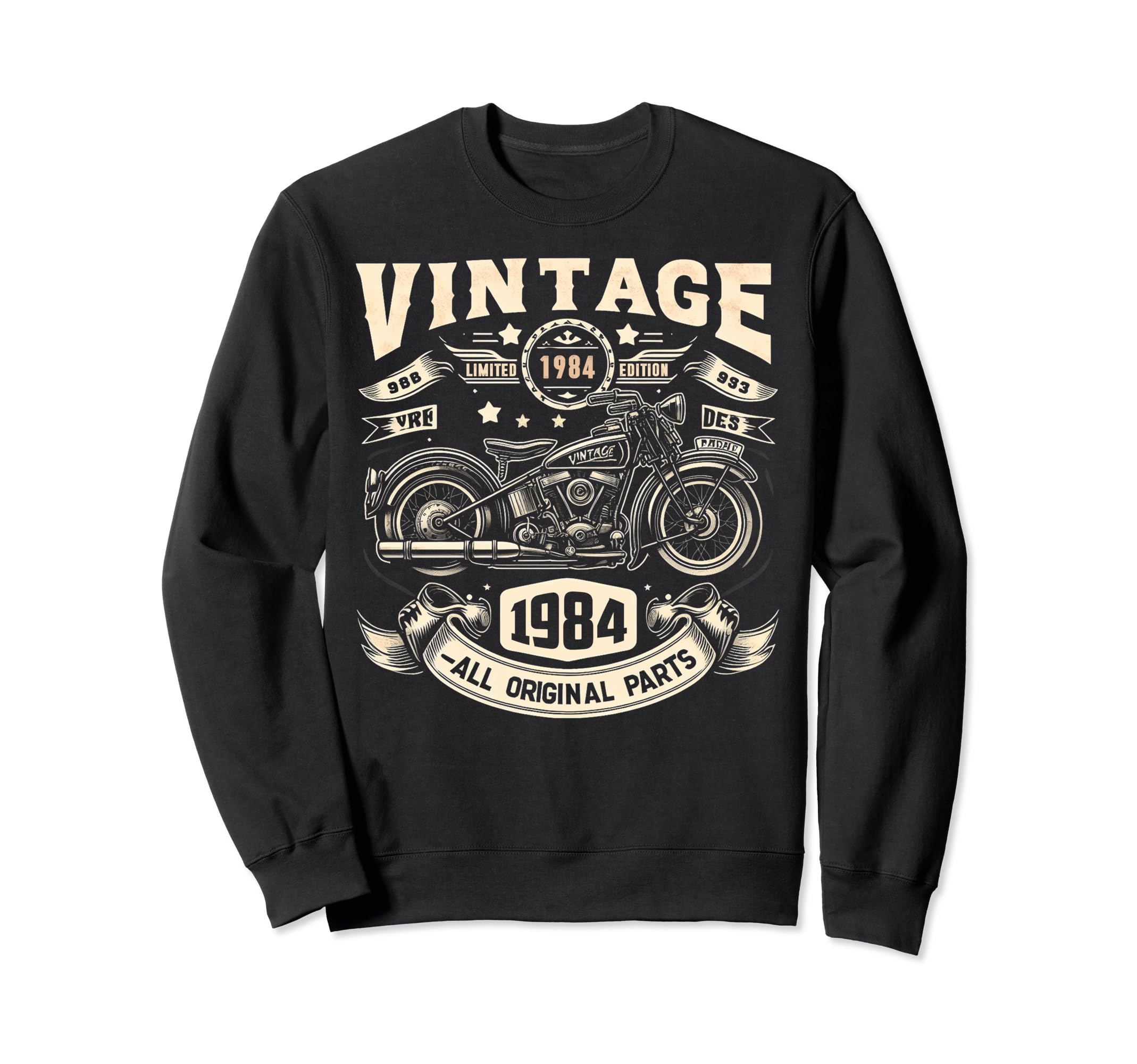 1984 Born 1984 Birthday Motorcycle Sweatshirt - Graphic Print Men Women - T-Shirt, Sweatshirt, Hoodie