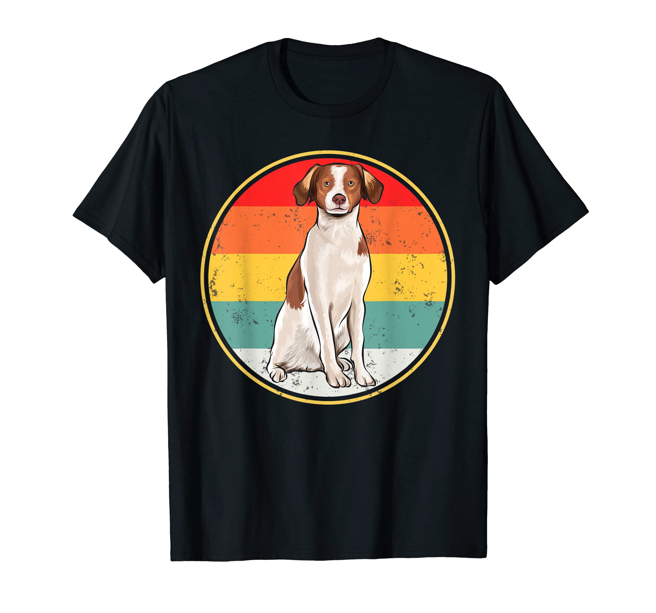 Sunset Brittany Dog T-Shirt - Minimalist Print for Adults - T-Shirt, Sweatshirt, Hoodie