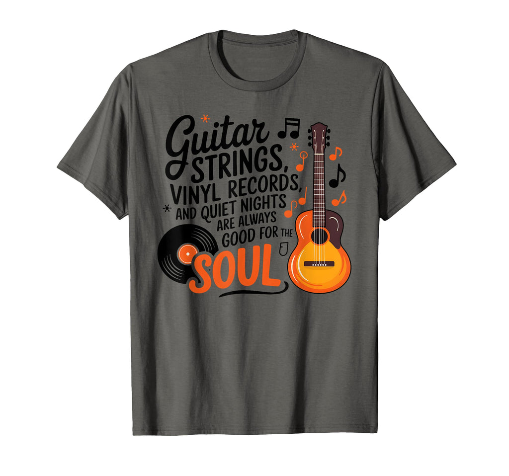 Guitar Strings Vinyl Records Acoustic T-Shirt - Novelty Apparel Men Women - T-Shirt, Sweatshirt, Hoodie