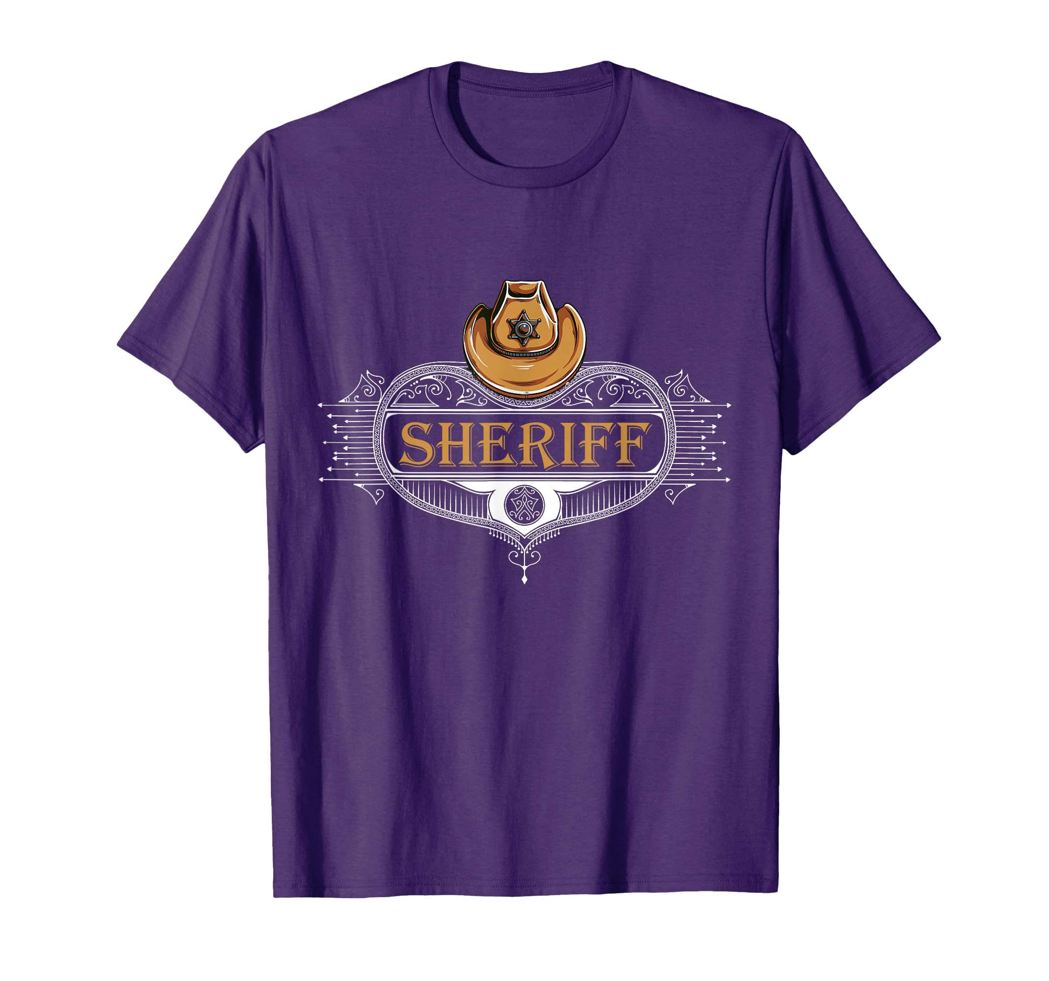 Sheriff Deputy Hat Badge Wild West T-Shirt - Streetwear Style for Adults - T-Shirt, Sweatshirt, Hoodie