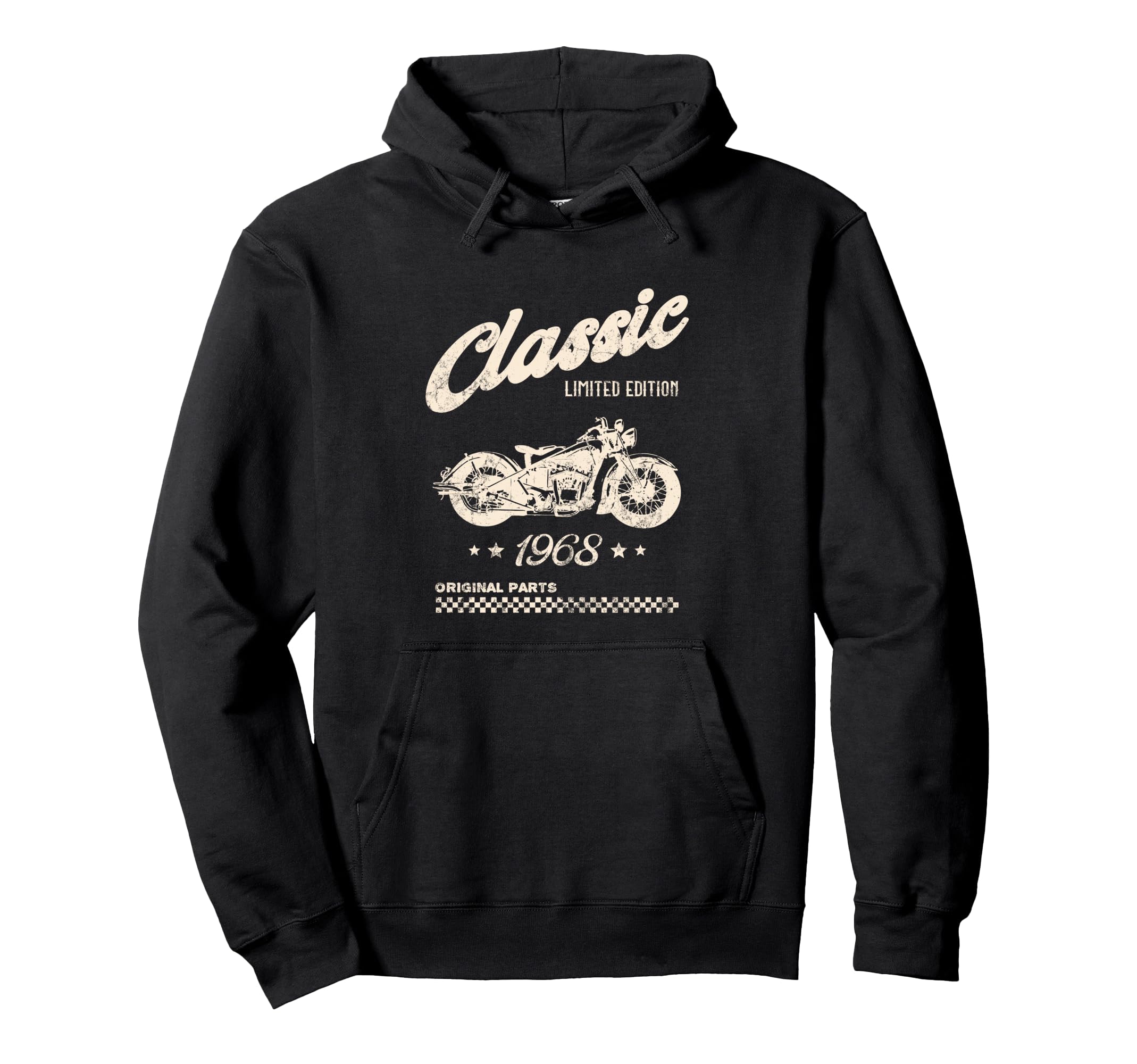 57Th Birthday Motorcycle Born 1968 Hoodie - Streetwear Style for Adults - T-Shirt, Sweatshirt, Hoodie