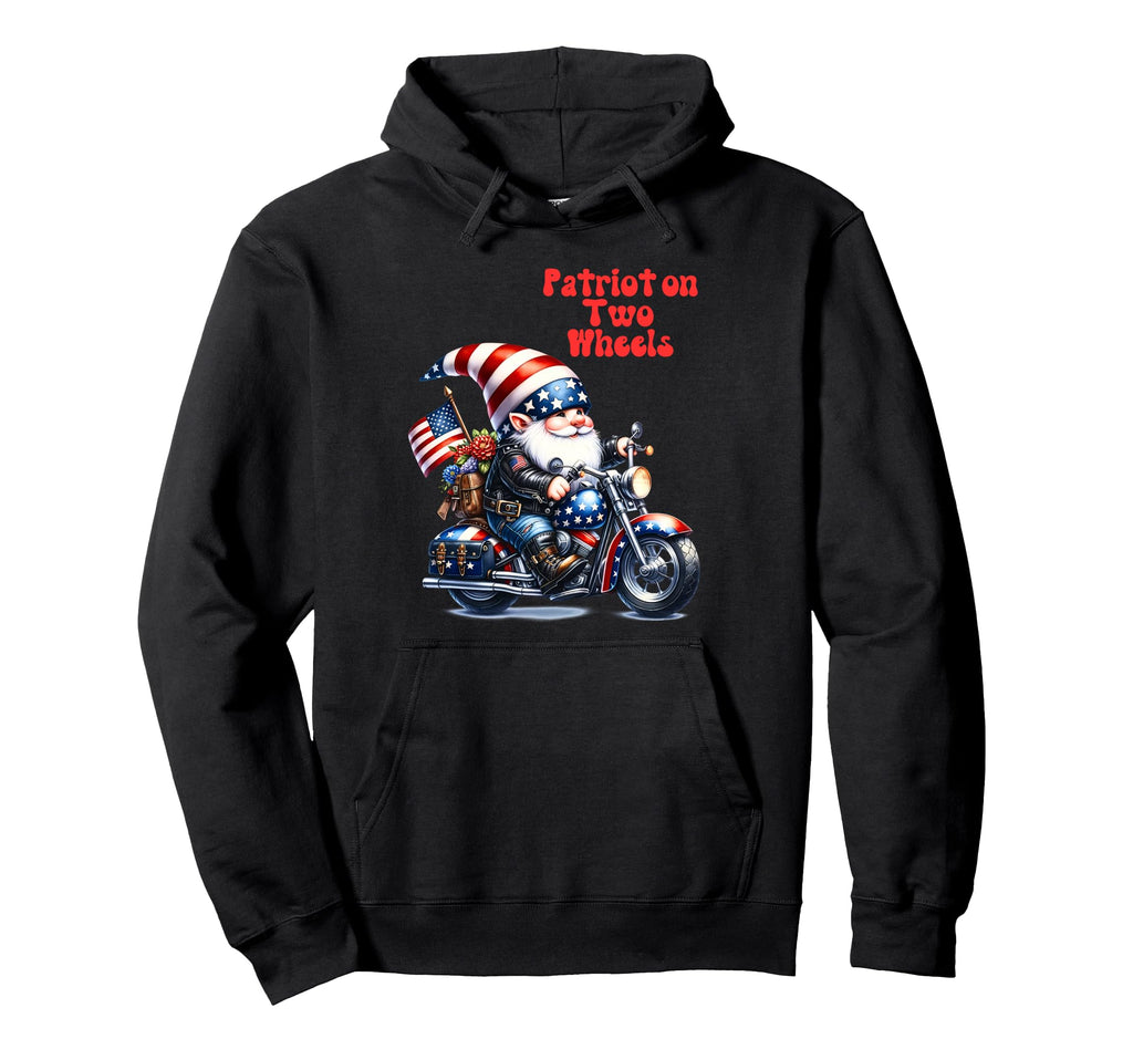 American Patriotic Biker Gnomes Hoodie - Streetwear Style Unisex - T-Shirt, Sweatshirt, Hoodie