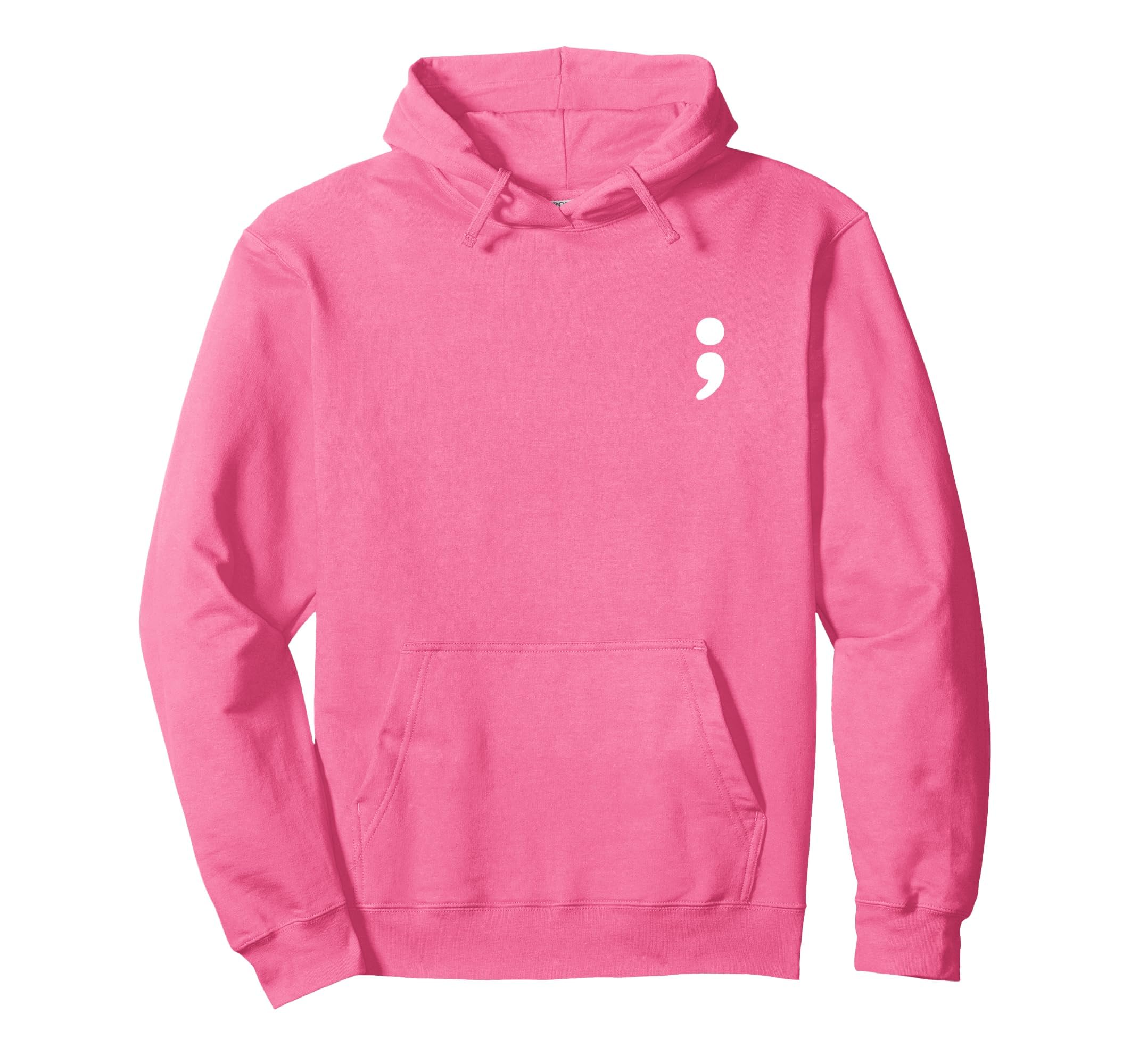 Semicolon Mental Health Matters Hoodie - Fun Novelty Design Unisex - T-Shirt, Sweatshirt, Hoodie