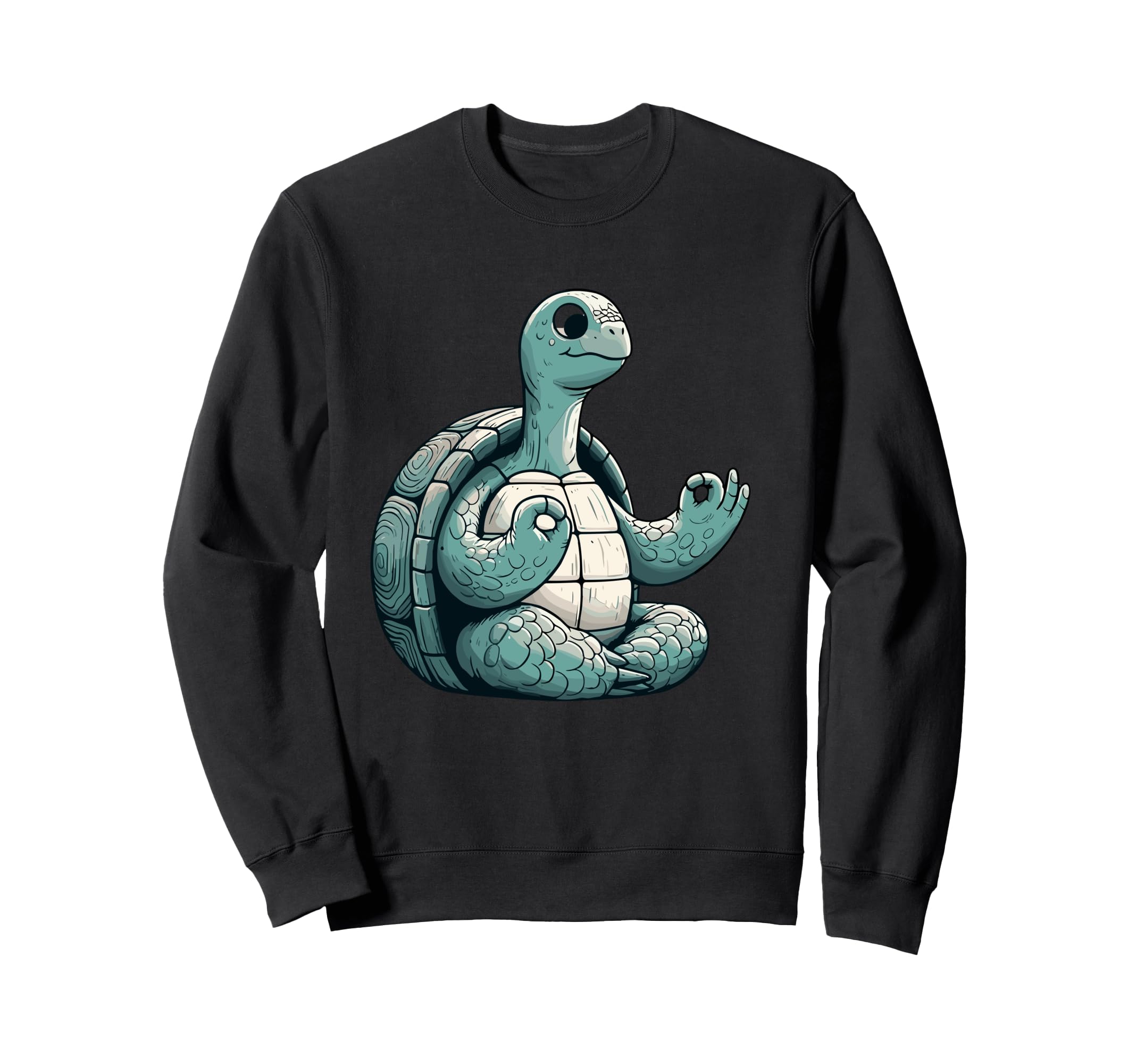 Meditation Tortoise Turtle Yoga Pose Sweatshirt - Graphic Print Unisex - T-Shirt, Sweatshirt, Hoodie