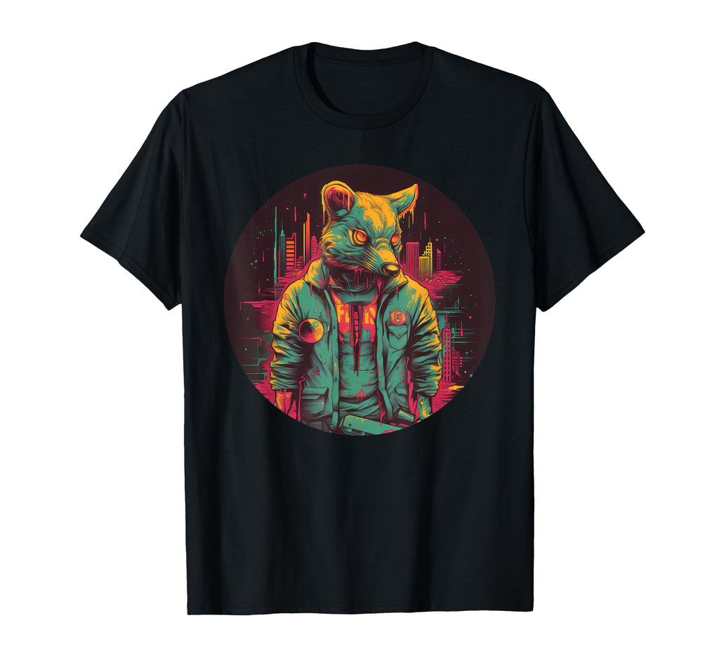 Streetwise Rat Street Art Urban T-Shirt - Novelty Apparel for Adults - T-Shirt, Sweatshirt, Hoodie
