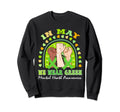 Hand Rainbow May I Wear Green Sweatshirt - Trendy Graphic for Adults - T-Shirt, Sweatshirt, Hoodie