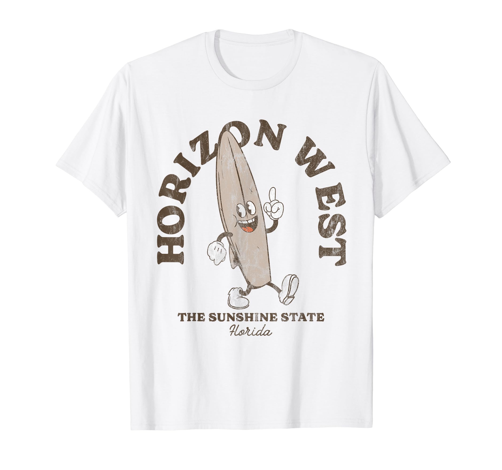 Horizon West Florida Surfer Beach T-Shirt - Fun Novelty Design Unisex - T-Shirt, Sweatshirt, Hoodie