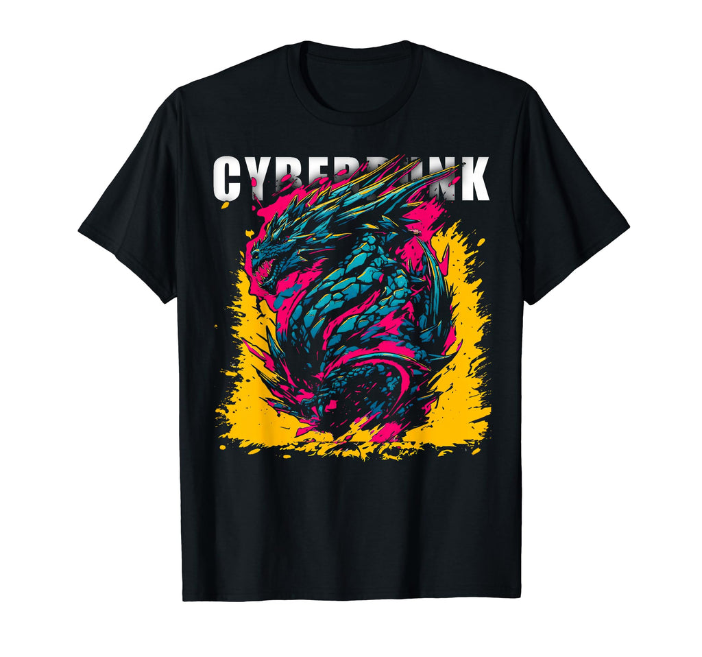 Cyberpunk Dragon Futuristic Anime T-Shirt - Unique Graphic for Adults - T-Shirt, Sweatshirt, Hoodie