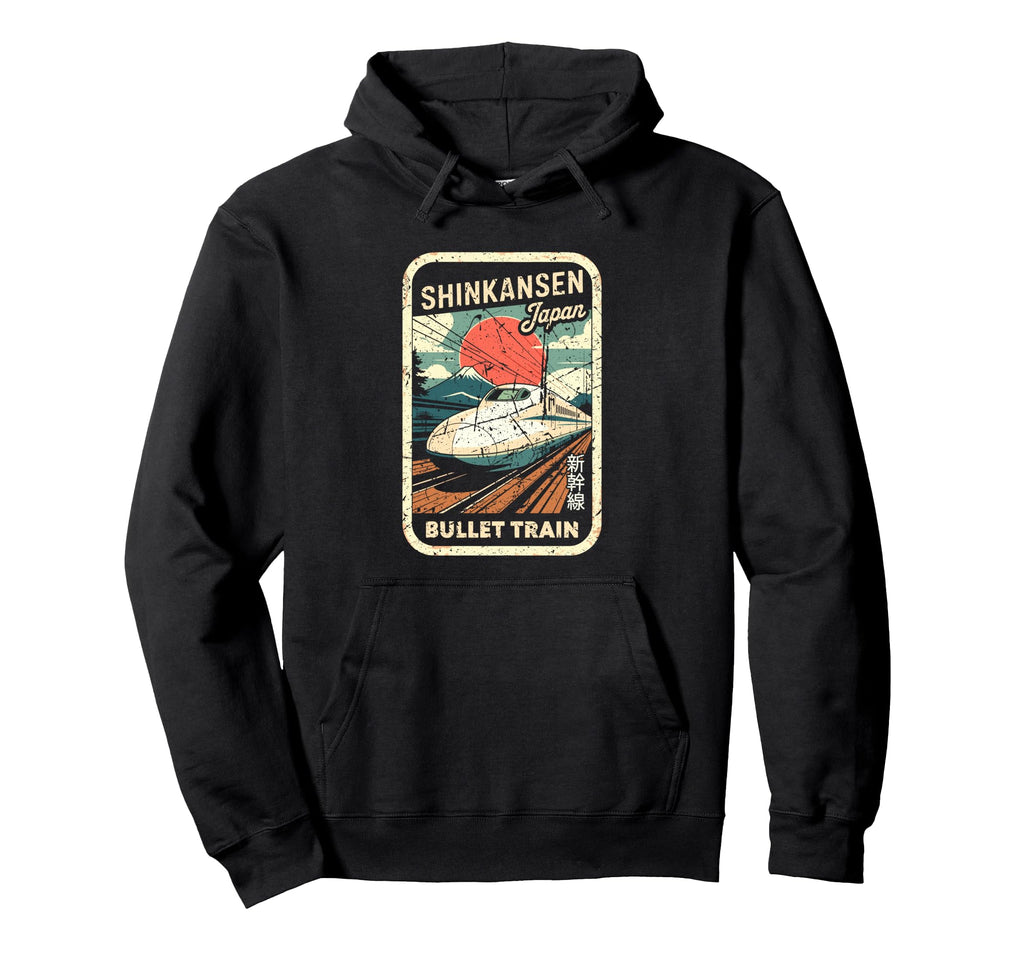 Mount Fuji Japan Postcard Japanese Hoodie - Aesthetic Graphic for Adults - T-Shirt, Sweatshirt, Hoodie