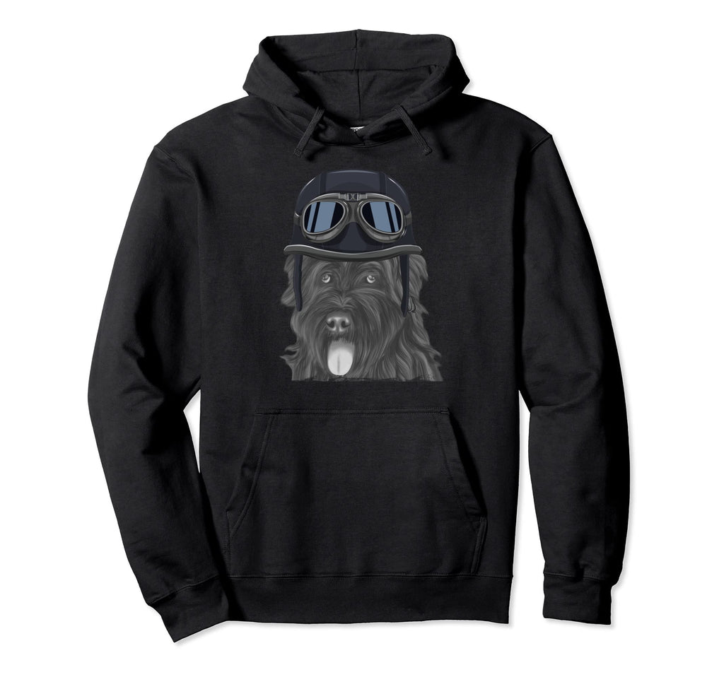 Bouvier Des Flandres Wearing Hoodie - Fun Novelty Design Men Women - T-Shirt, Sweatshirt, Hoodie