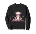 Meditation Axolotl Yoga Pose Sweatshirt - Casual Everyday Wear for Adults - T-Shirt, Sweatshirt, Hoodie