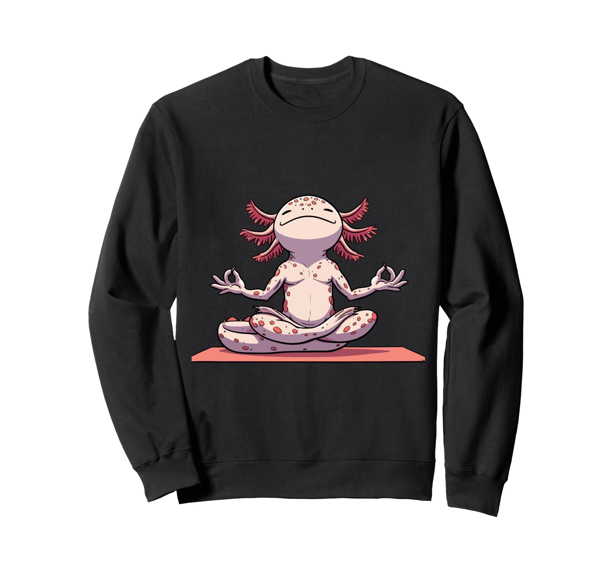 Meditation Axolotl Yoga Pose Sweatshirt - Casual Everyday Wear for Adults - T-Shirt, Sweatshirt, Hoodie