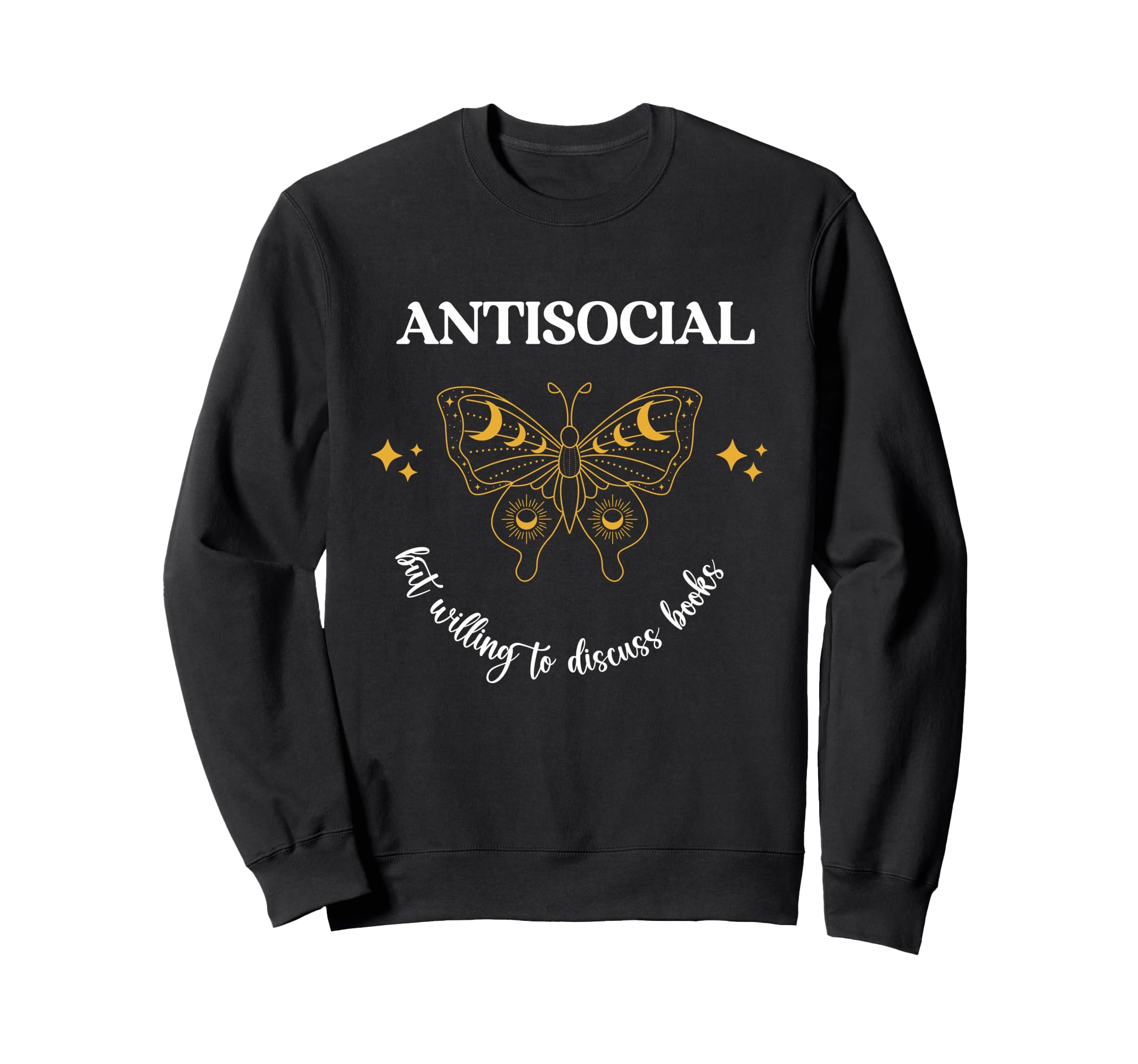 Antisocial Book Club Introvert Sweatshirt - Minimalist Print Unisex - T-Shirt, Sweatshirt, Hoodie