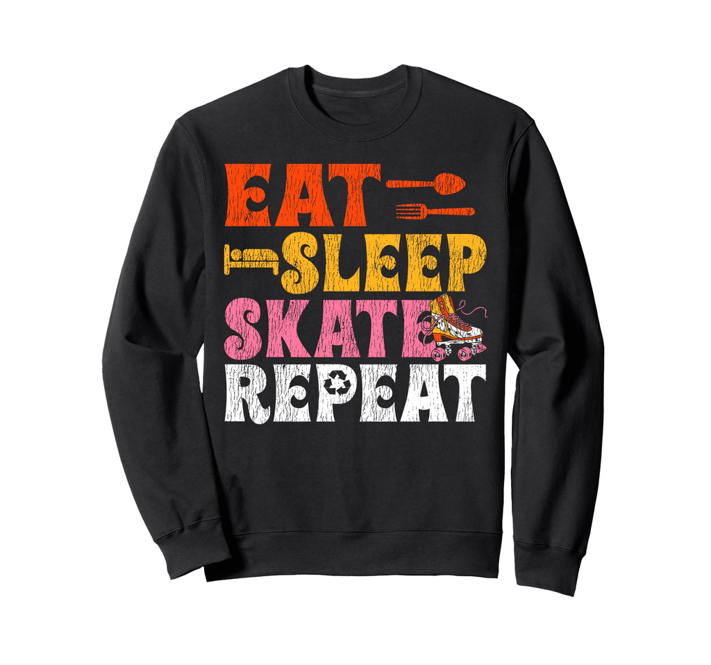 Roller Skating Skate 1970S Eat Sweatshirt - Minimalist Print Men Women - T-Shirt, Sweatshirt, Hoodie