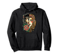Gypsy Panther American Traditional Hoodie - Fun Novelty Design Men Women - T-Shirt, Sweatshirt, Hoodie