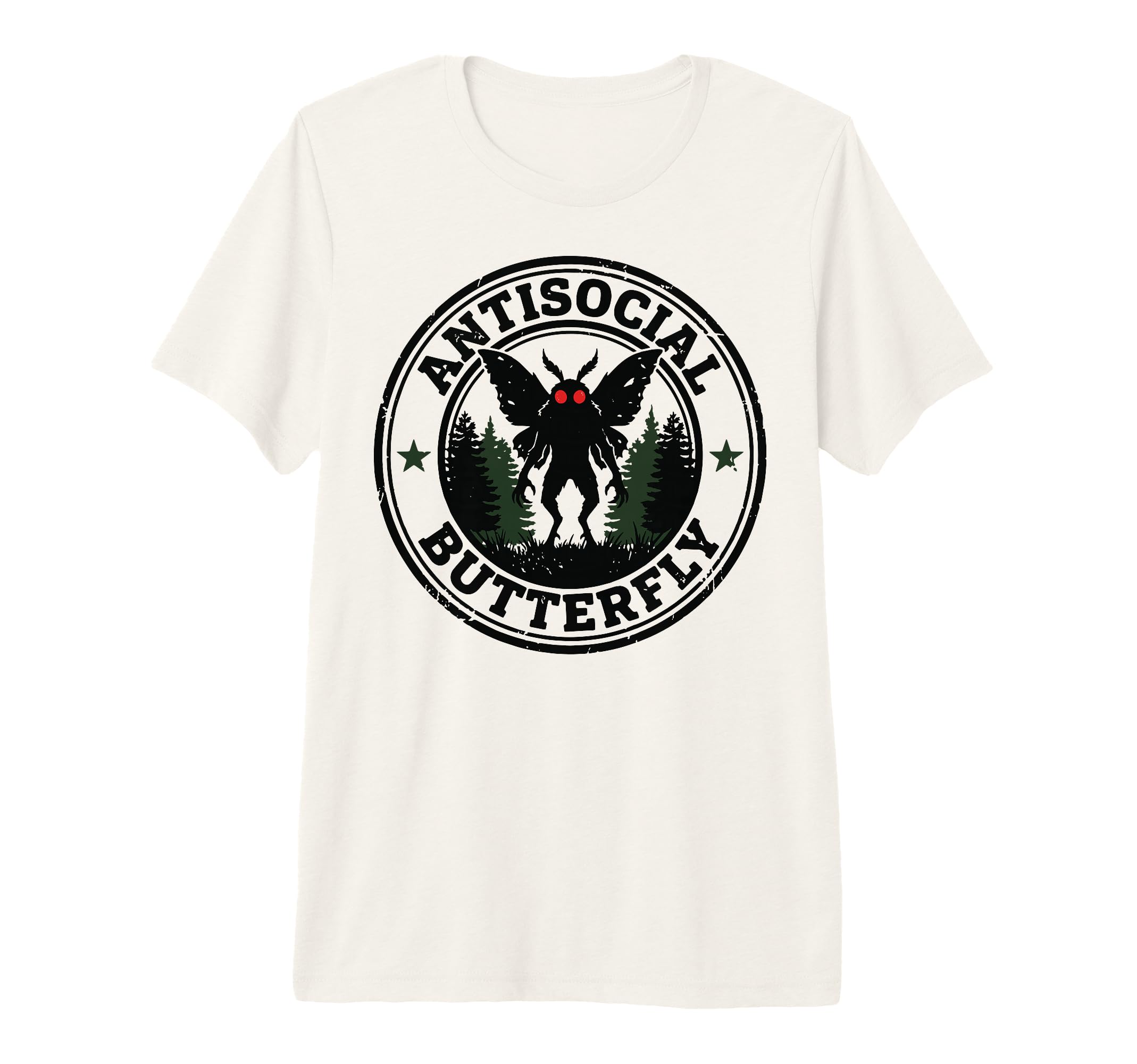 Antisocial Butterfly Tri Blend T-Shirt - Novelty Apparel for Adults - T-Shirt, Sweatshirt, Hoodie