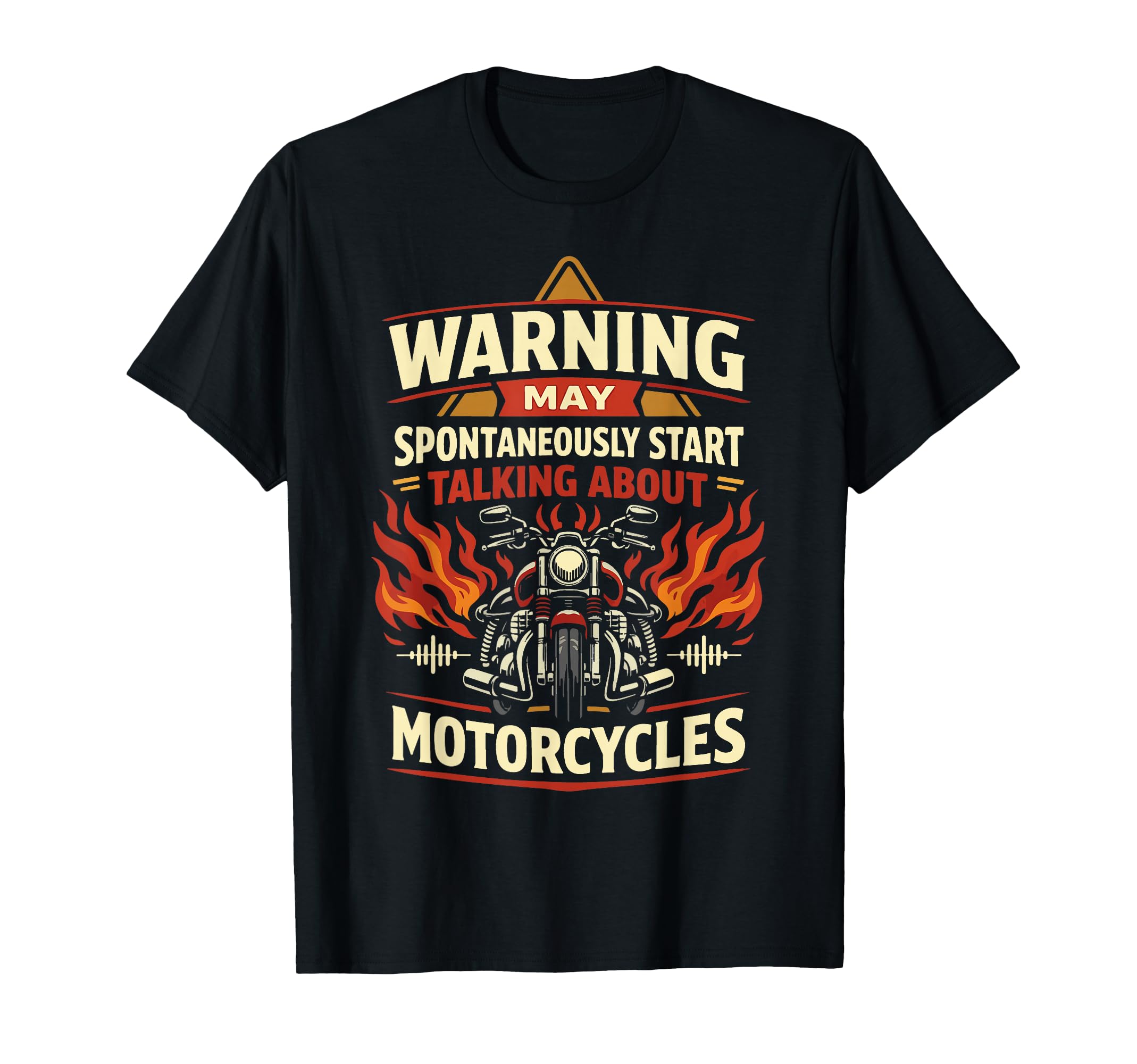 Motorcycle Biker Warning May T-Shirt - Aesthetic Graphic Unisex - T-Shirt, Sweatshirt, Hoodie