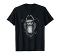 Cobra Cowboy Portrait Western T-Shirt - Casual Everyday Wear Men Women - T-Shirt, Sweatshirt, Hoodie