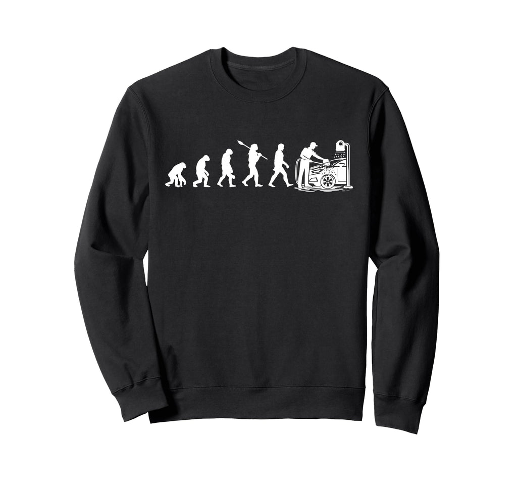 Evolution Automobile Cleaner Funny Sweatshirt - Novelty Apparel for Adults - T-Shirt, Sweatshirt, Hoodie