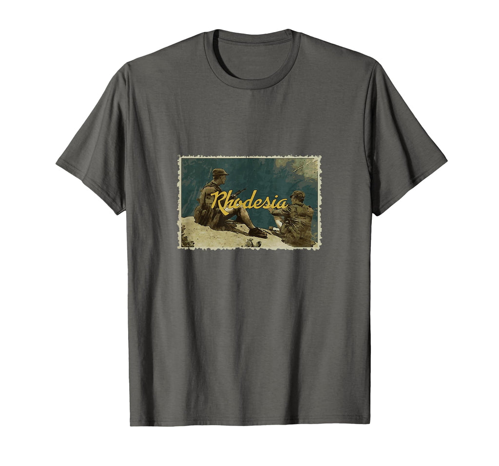 Rhodesian Postcard Soldiers Bush War T-Shirt - Custom Art Print Unisex - T-Shirt, Sweatshirt, Hoodie