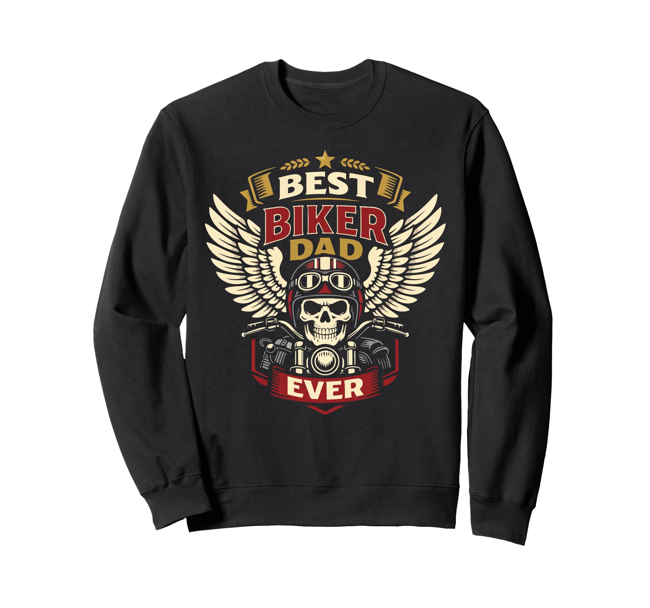 Motorcycle Biker Dad Best Biker Dad Sweatshirt - Trendy Graphic Men Women - T-Shirt, Sweatshirt, Hoodie