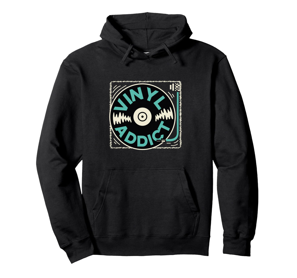 Vinyl Record Player Vinyl Hoodie - Aesthetic Graphic Men Women - T-Shirt, Sweatshirt, Hoodie